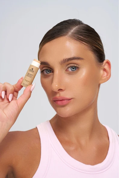 Kuatra Botanical Porcelain Natural-Mineral Stick Concealer & BB | SPF 50+ PA++++ | Çok Amaçlı Nemlendirici, Leke Karşıtı, Vitamin C, Renkli Bakım - 10