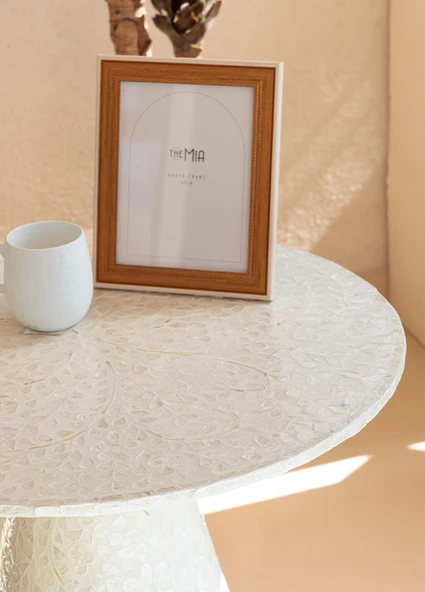 The Mia Sedef Tabure Yan Sehpa 66x50 cm TLC0116 - Resim 3