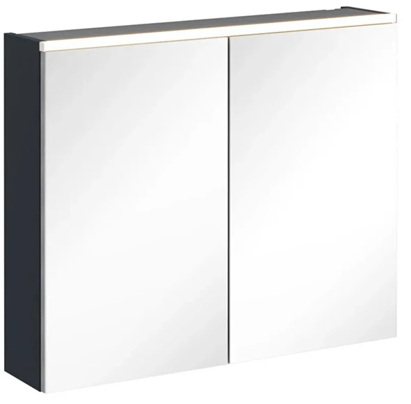 Vitra Core Dolaplı Üstten Aydınlatmalı Ayna, 80 cm, Mat Lacivert, 67615