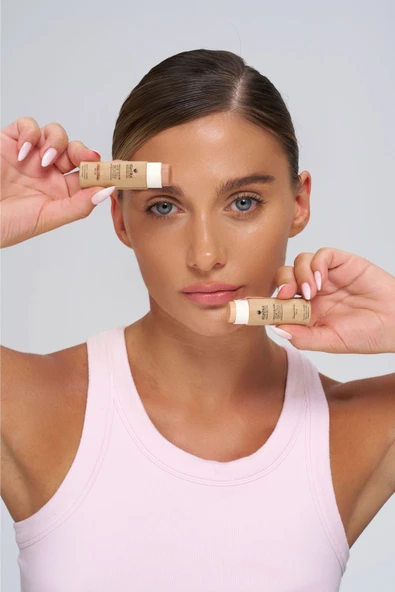 Kuatra Amber Crystal – Doğal Bakır Işıltı Highlighter Stick | Nemlendirici & Antioksidan | Plastiksiz Ambalaj - 11