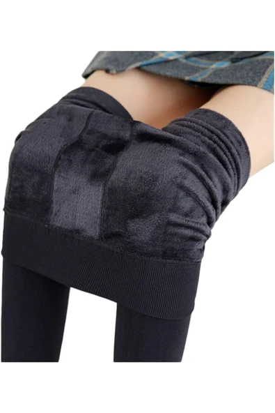 MY DEPO Kışlık Termal İçi Kürklü Peluş Tayt İçlik - Resim 2