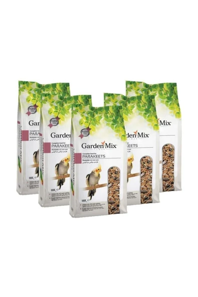 Gardenmix Platin Paraket Kuş Yemi 1 Kg x 5 Adet ürün görseli