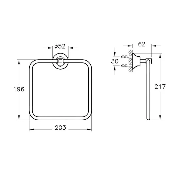Artema Juno Classic Halka Havluluk, Altın A4453623 - 2