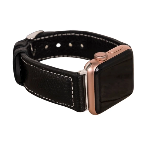 Apple Watch Uyumlu Deri Kordon 42-44-45mm NM4-AS1 Siyah ürün görseli