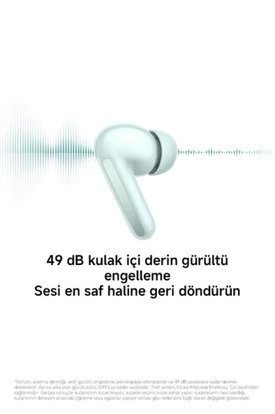 Redmi Buds 6 - Beyaz Kulakiçi Kulaklık TWS (Xiaomi Türkiye Garantili) - Resim 8