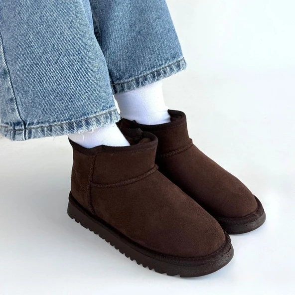 Elsa Kahverengi Süet Bot - Resim 2