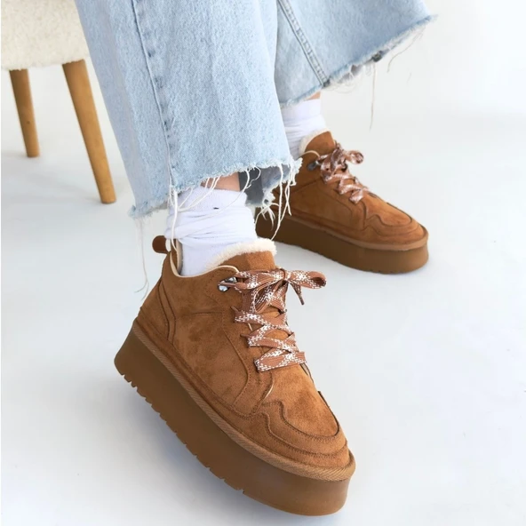 Muden Taba Süet Bağcıklı Bot - Resim 4