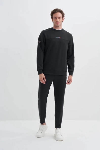Cazador Regular Fit Scuba Kumaş Pamuk Karışımlı S-line Baskılı Sweatshirt-52380 ürün görseli 1