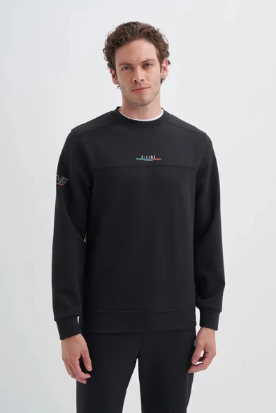 Cazador Regular Fit Scuba Kumaş Pamuk Karışımlı S-line Baskılı Sweatshirt-52380 - Resim 2