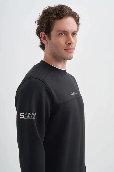 Cazador Regular Fit Scuba Kumaş Pamuk Karışımlı S-line Baskılı Sweatshirt-52380 - Resim 3