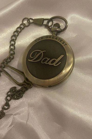 Kapaklı Cep Saati Köstekli Saat Dad - 6