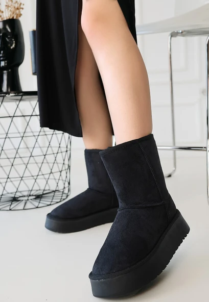 Sophia Siyah Süet Bot - Resim 4