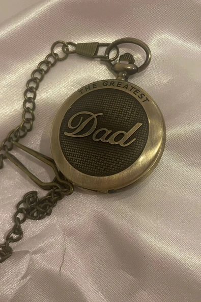 Kapaklı Cep Saati Köstekli Saat Dad - 7