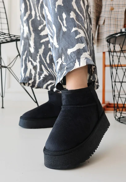 Linne Siyah Süet Bot - Resim 4