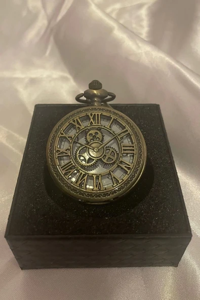 Saat Cep Saati Köstekli Saat Kapaklı - Resim 4