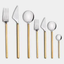 Jumbo 9100 Altın 12 Kişilik 84 Parça Çatal Kaşık Bıçak Takımı - Resim 2