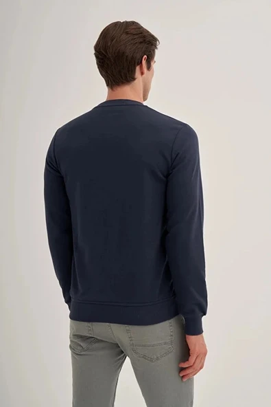 Cazador Slim Fit Mevsimlik 3 İplik Pamuk Karışımlı Sweatshirt-56100 - Resim 3