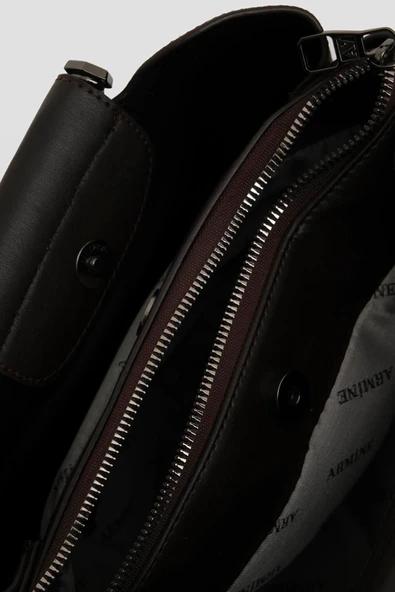 Bayan Baskılı Omuz Çanta - Kahverengi - 342 - Resim 4