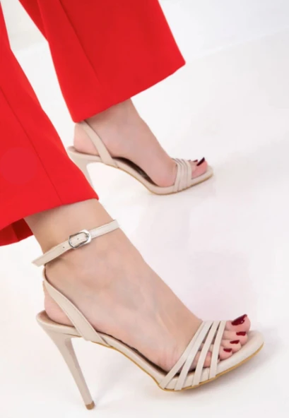 Coze Nude Topuklu Ayakkabı - Resim 2