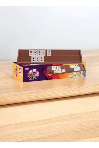 Büyük Boy Okey Takımı 42 Cm Plastik Istakalı Melamin Taşlı Parti Hobi Oyun Seti - 2