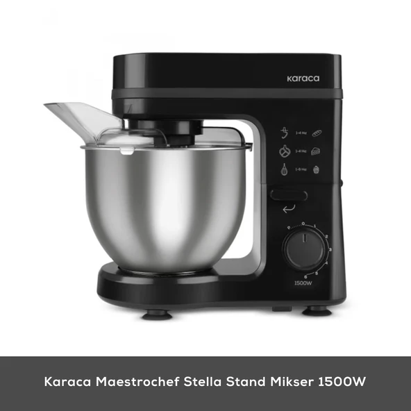 Karaca Maestrochef Stella Hamur Yoğurma Makinesi Siyah 1500W 5L ürün görseli