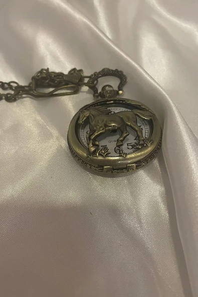 Saat Cep Saati Köstekli Saat At Atlar - Resim 3