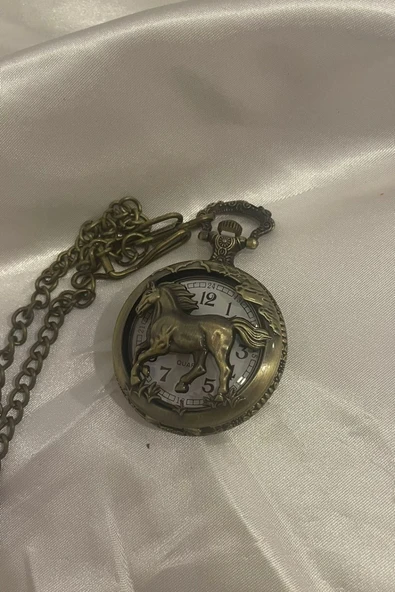 Saat Cep Saati Köstekli Saat At Atlar - Resim 6
