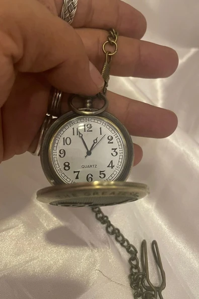 Saat Cep Saati Köstekli Saat Kapaklı ürün görseli