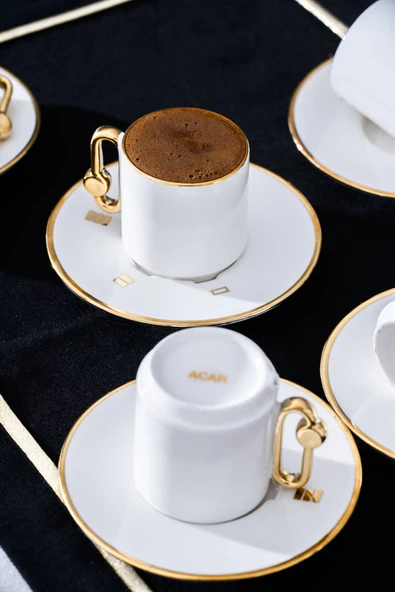 Acar JEA-07379/6 Metta 6 Kişilik Kahve Fincan Takımı - Resim 3