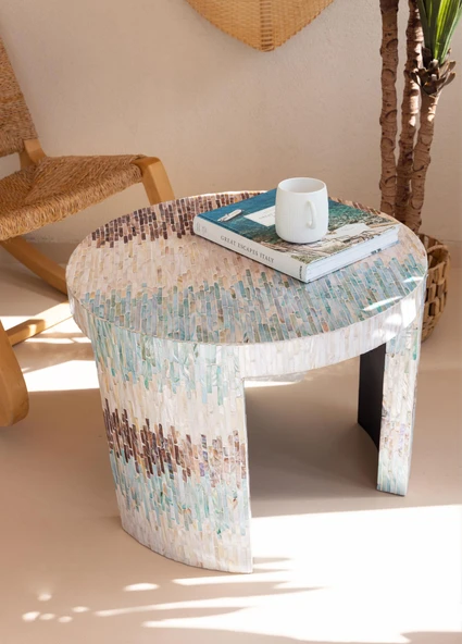 The Mia Sedef Tabure Yan Sehpa 66x48 cm TLC0119 - Resim 4