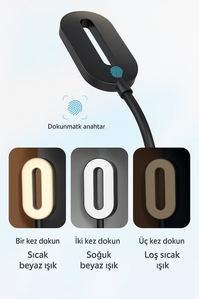 3’ü 1 Arada Kalemlik Masa Lambası + Kablosuz Şarj Aleti (15W) - 4