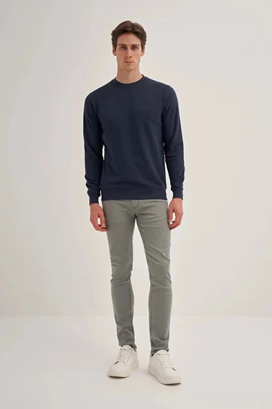 Cazador Slim Fit Mevsimlik 3 İplik Pamuk Karışımlı Sweatshirt-56100 ürün görseli 1
