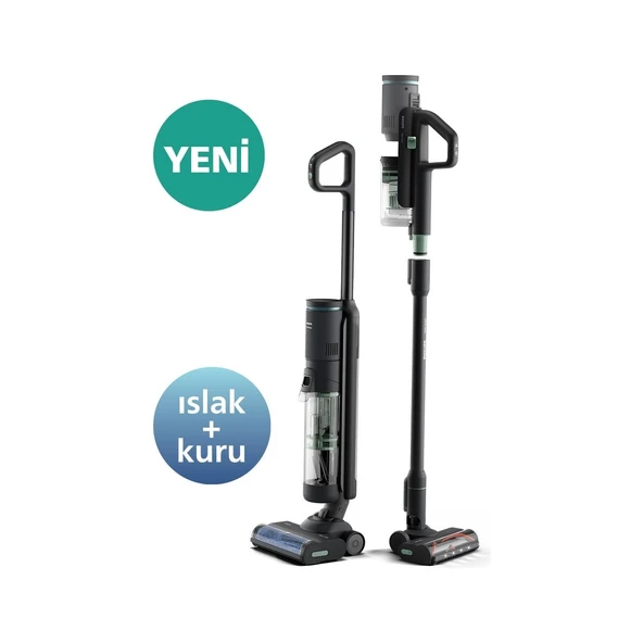 Philips XW7263/11 7000 Serisi AquaTrio Kablosuz Dikey Süpürge, Islak&Kuru Temizlik, Otomatik Temizleme ve Şarj İstasyonu, Kuru Süpürme Başlığı, - Resim 2