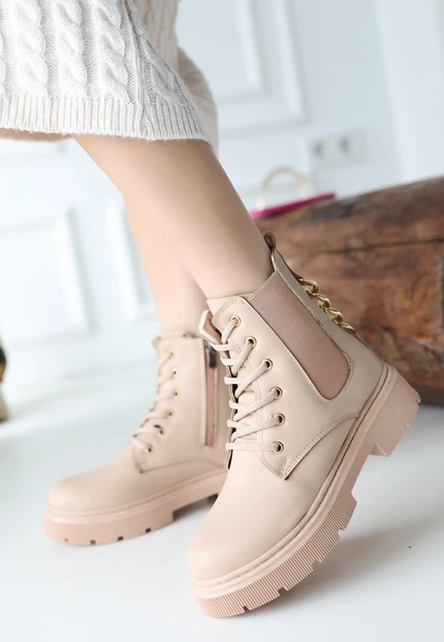 Harte Nude Cilt Bağcıklı Bot - Resim 4