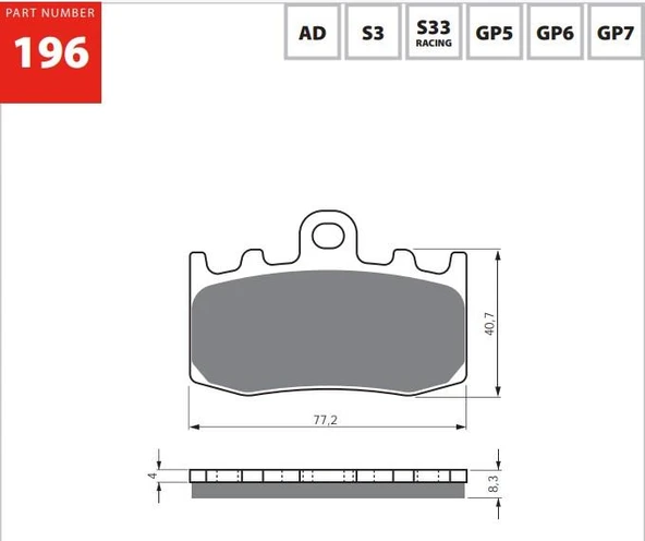 Bmw R1200 Gs 04-07 Gold Ön Fren Balatası 196