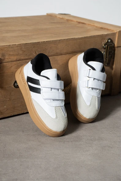 Albishoes Unisex Erkek - Kız - Çocuk Bebek Işıklı Cırtlı Okul Ayakkabısı Sneaker Çocuk Spor Ayakkabı - 3