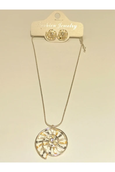 Monalisa Home Renkli  Lüks Figürlü Gösterişli Küpe Ve Kolye Takım ürün görseli 1