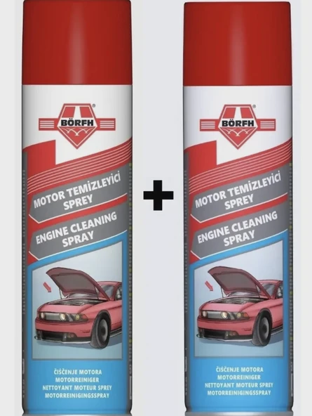 Börfh Hızlı Motor Temizleme Susuz Motor Temizleyici Sprey 500 ML 2Adet