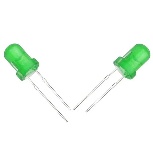 Halmet Mantar Led 5mm Yeşil Mat ürün görseli