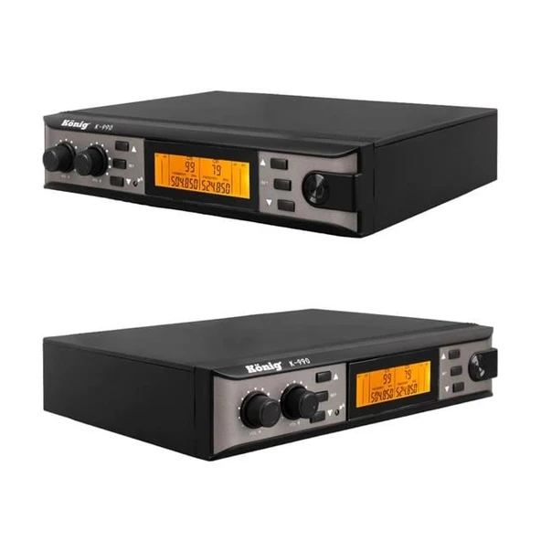 König K-990 UHF 2X100 Kanal 2 El Mikrofon Telsiz Mikrofon - 2