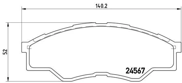 ÖN FREN BALATASI RENAULT MEGANE II 02> KANGOO 01> SC NIC II 03> GRAND SC NIC II 03> 1.5dCi 1.6 1.9dCi 2.0  7701208122-410601241R-410608713R ürün görseli