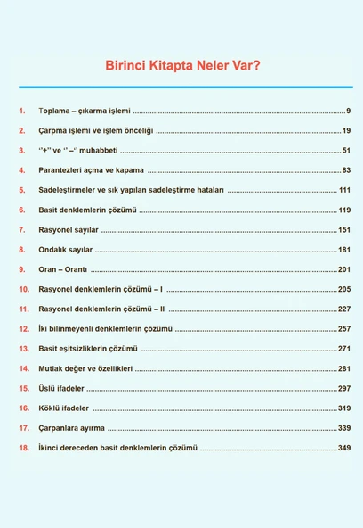 ANTRENMANLARLA MATEMATİK 1 - Resim 3