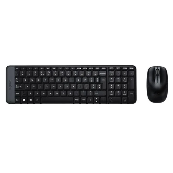 Logitech MK220 Q Tr Siyah Kablosuz Klavye Mouse Set
