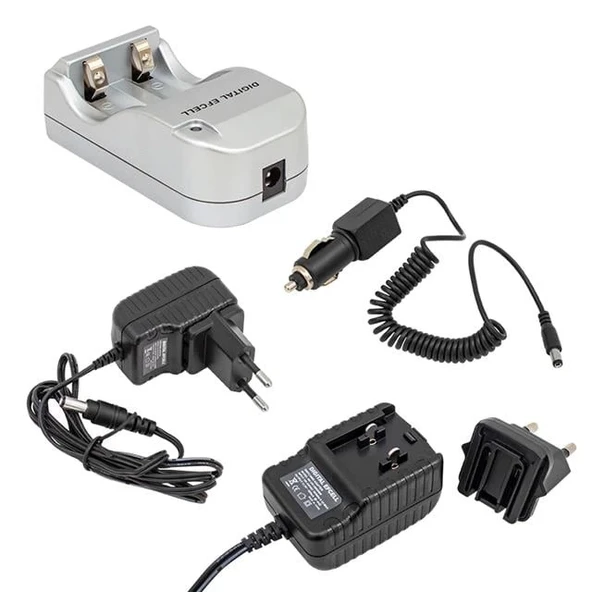 Digital Efcell 123A - 16340 - 17335 2’li Ev Ve Araç Pil Şarj Cihazı - Resim 2