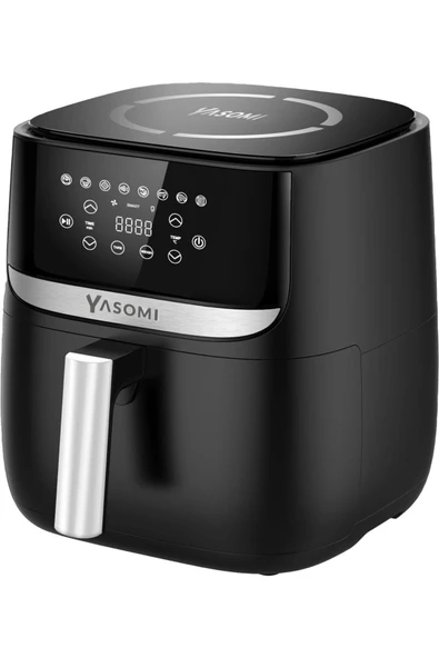 Y55 Tartı Özellikli Siyah 5.7l-6 Litre 1700w Airfryer Fritöz - 3