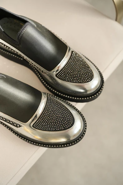 Büyük Numara Bayan Taşlı Spor Ayakkabı - Resim 7