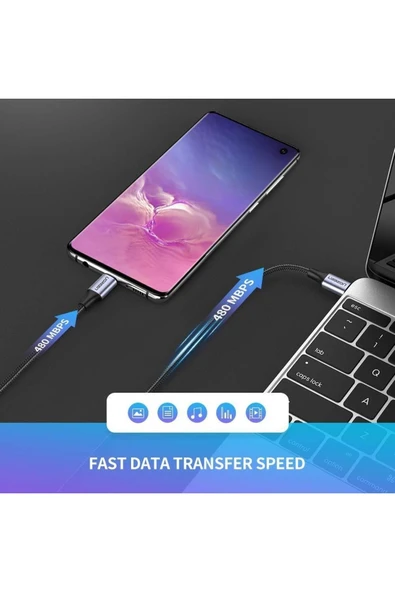 Ugreen Type-c To Type-c 3a 60w Hızlı Data Ve Şarj Kablosu 2 Metre - 4