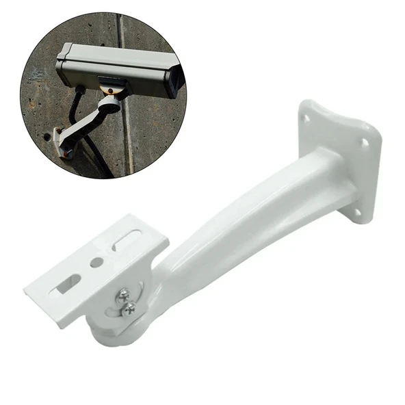 Bullet Kamera Montaj Ayağı 19cm Ayarlanabilir Başlı Muhafaza Braketi - 1