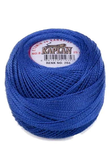 3 Adet Kaplan Etamin Ve Kanaviçe İpi 8 No Kod/Renk: 1002 - 3350 - 204 - Ryl - 2