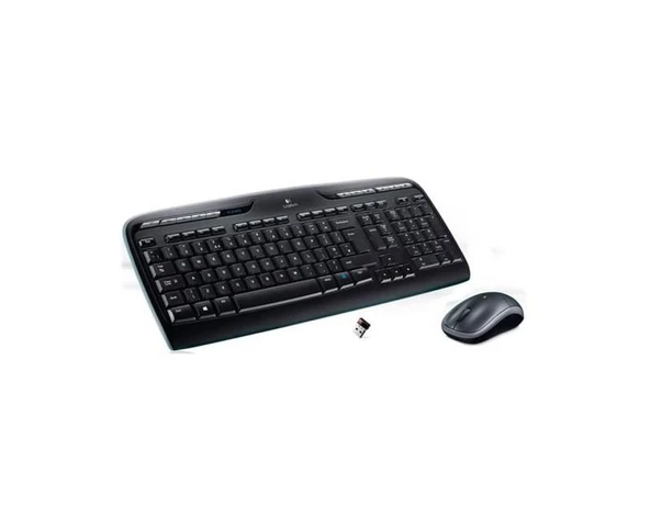 LOGITECH MK330 Q TR MM KABLOSUZ KLAVYE MOUSE SET SİYAH 920-003988 ürün görseli 1